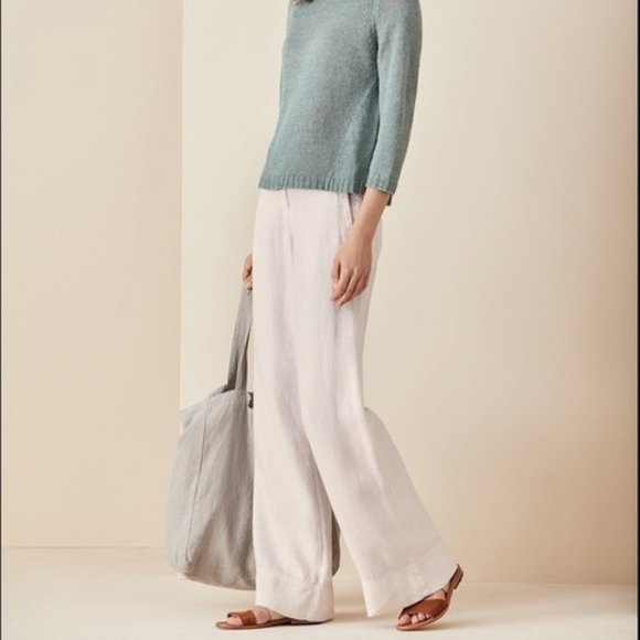 Poetry Wide Leg Linen Trouser Pants 